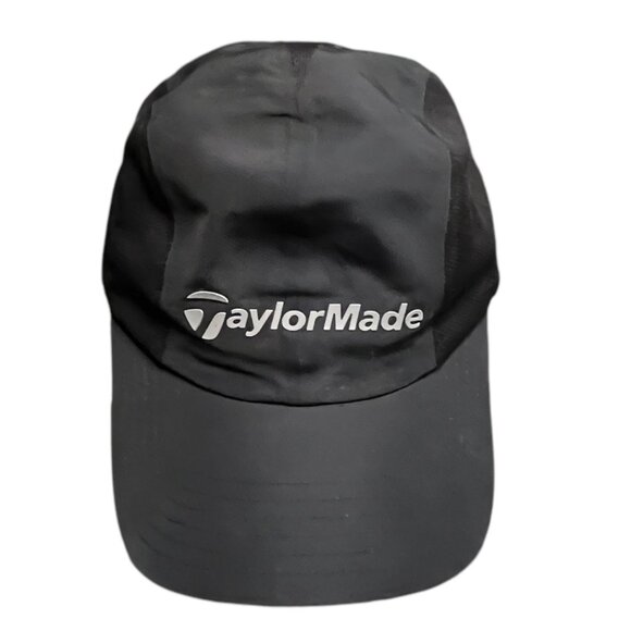 TaylorMade Golf Hat Cap Mens Black Strapback Lightweight - Picture 1 of 8